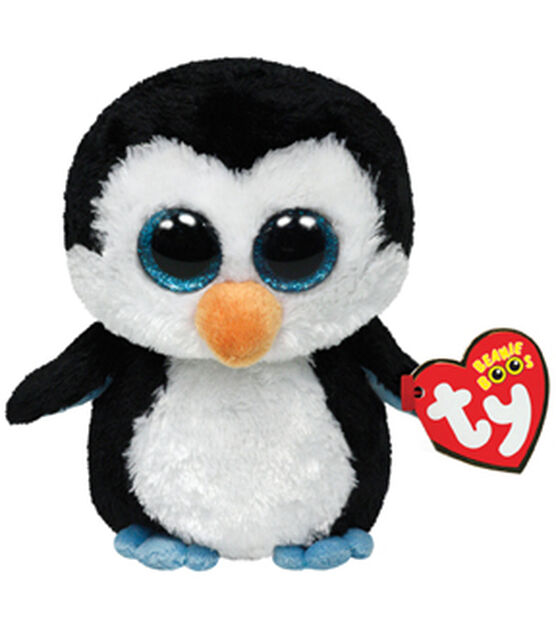 Ty Inc 6" Beanie Boos Waddles Penguin Plush Toy