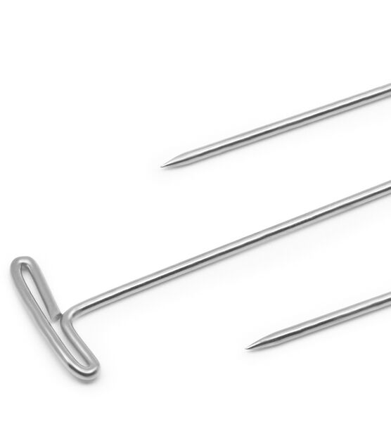 Dritz 1-1/2" T-Pins, Nickel, 35 pc, , hi-res, image 2