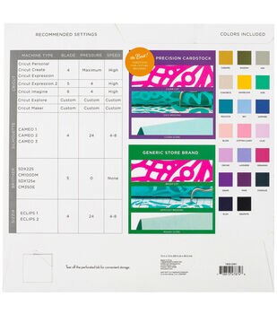 60 Sheet 12 x 12 Primary Precision Cardstock Paper Pack by Park Lane
