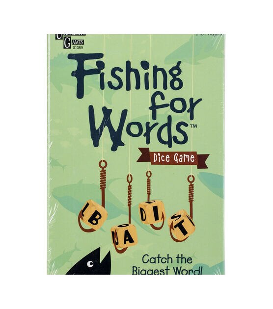 University Games Fishing For Words Dice Game, , hi-res, image 2