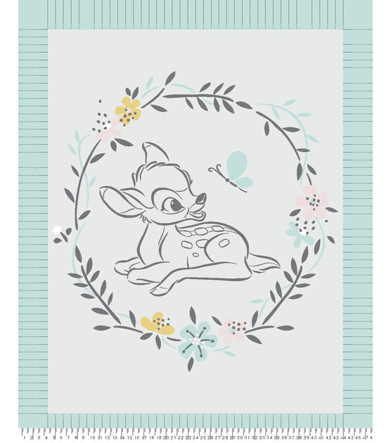 Disney No Sew Fleece Bambi Baby Floral