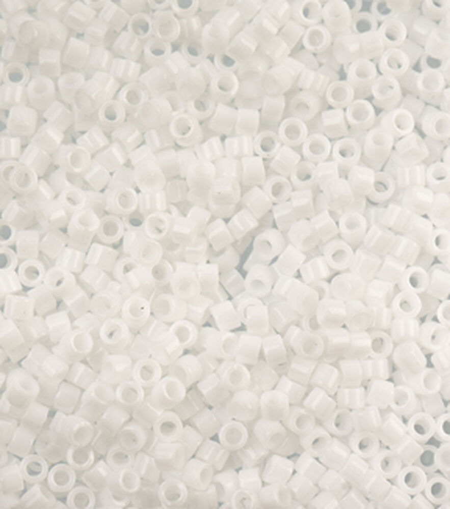 Delica Seed Beads 5G 11/0, Chalk White, swatch, image 5