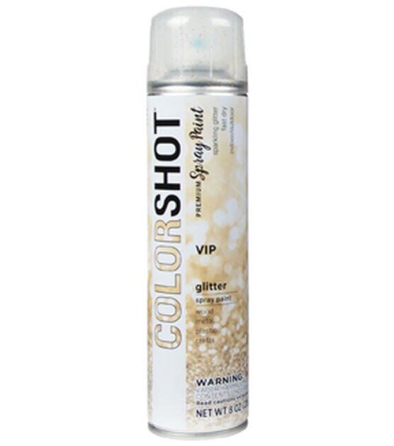 Colorshot 8oz Gold Premium Glitter Spray Paint