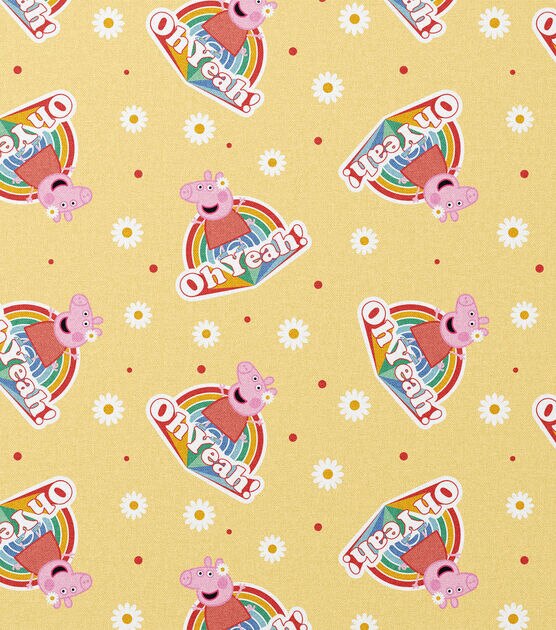 Peppa Oh Yeah Cotton Fabric, , hi-res, image 2