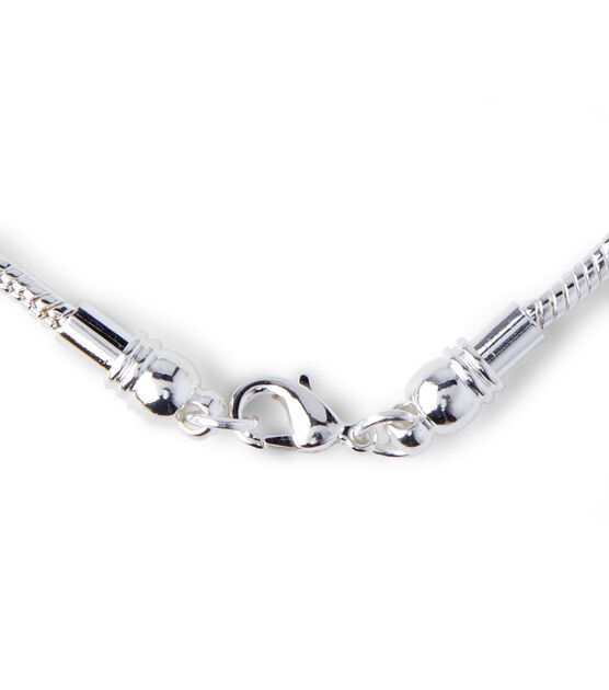 8" Silver Bracelet With Screw Off End by hildie & jo, , hi-res, image 3
