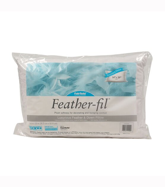 Fairfield Feather Fil Feather & Down Pillow 14" x 20"