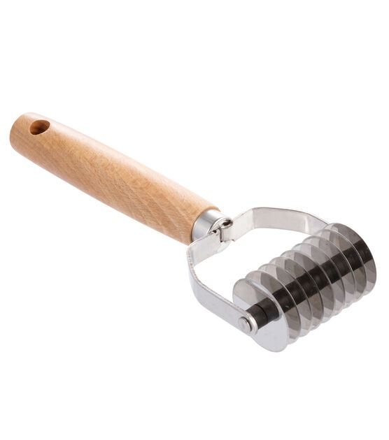 Stainless Steel Pasta Cutter With Wood Handle by STIR, , hi-res, image 2