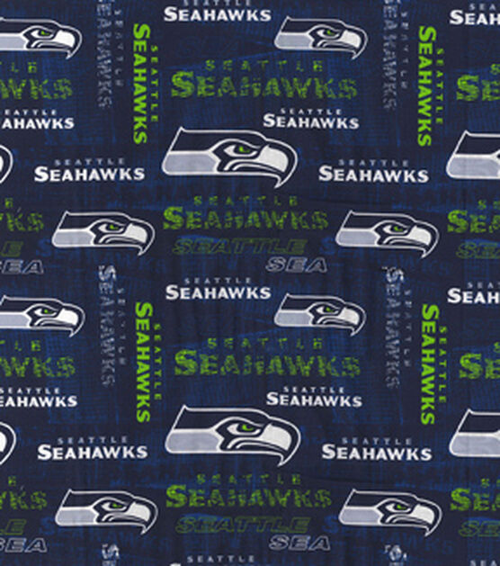 Fabric Traditions NFL Seattle Seahawks Slogan Cotton Fabric