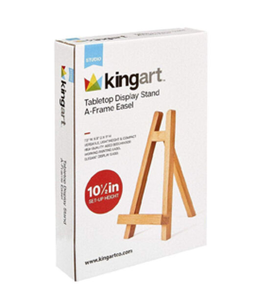 Kingart Studio Wooden A Frame Tabletop Easel Stand