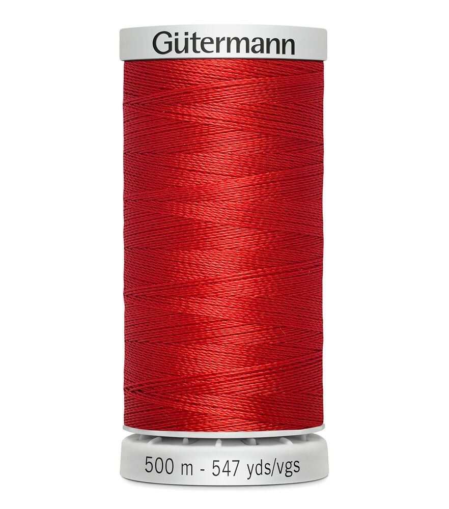 Gutermann 500M Dekor 35wt Thread, 4500 Dark Red, swatch