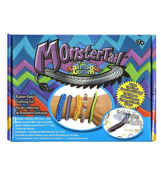 Rainbow Loom 629pc Monster Tail Rubber Band Crafting Kit