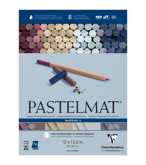 Clairefontaine Pastelmat: Watercolor background on Pastelmat Paper 
