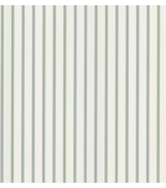 Harry  Green Pinstripe Wallpaper Sample