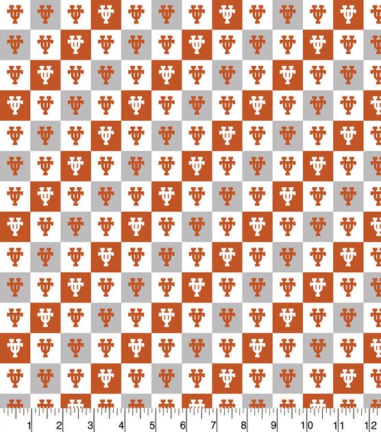 University of Texas Longhorns Cotton Fabric Collegiate Checks