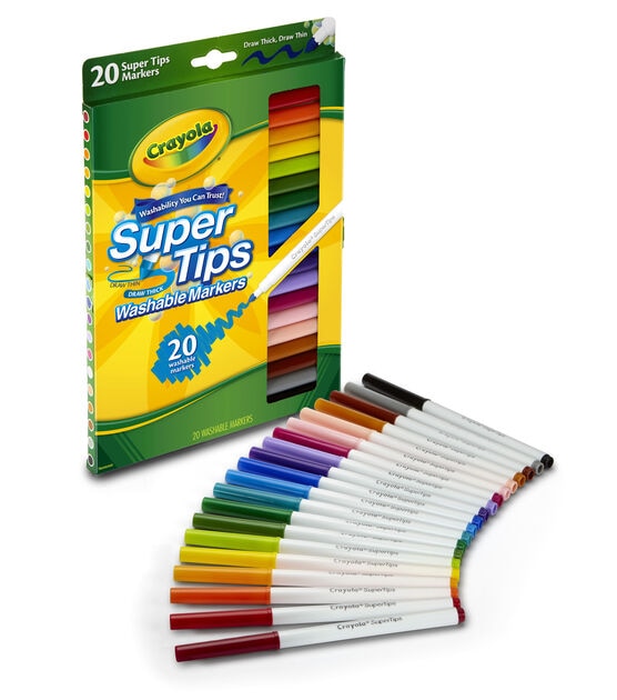 Crayola 20ct Super Tips Washable Markers, , hi-res, image 3