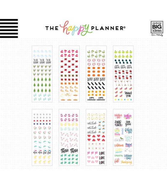 382pc 'Tis the Season Happy Planner Sticker Pack, , hi-res, image 3