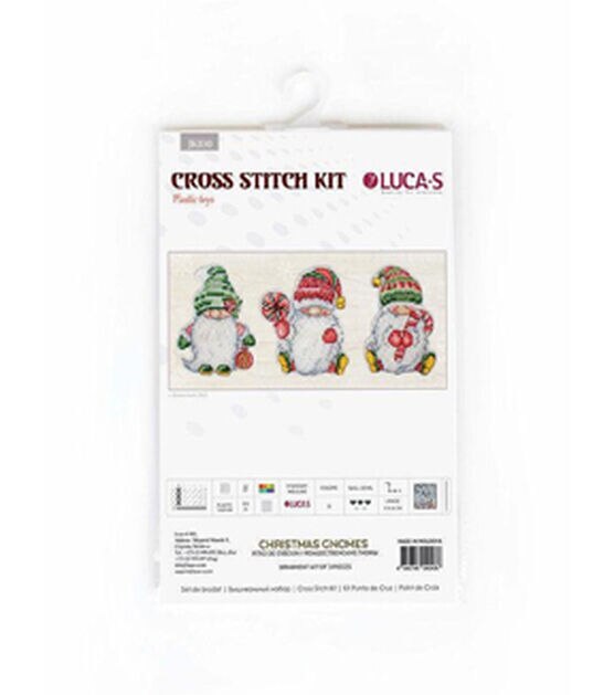 Luca-S 22ct Christmas Gnomes Counted Cross Stitch Kit JK030L