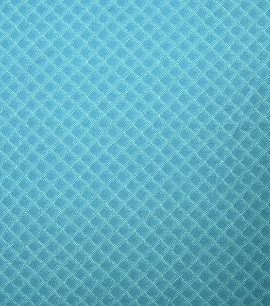 Teal Diamond Quilt Cotton Fabric by Keepsake Calico