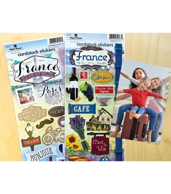 Paper House France Cardstock Sticker 2pk, , hi-res, image 2