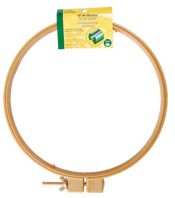 Dritz 10" Plastic No-Slip Hoop for Holding Fabric