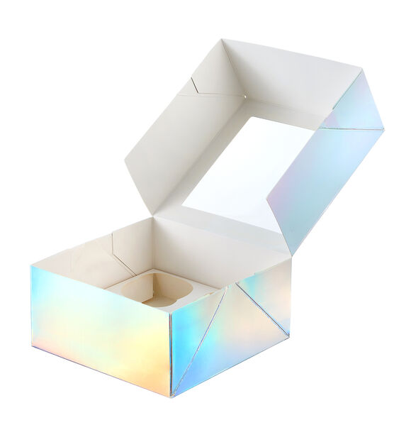 6" Iridescent Window Treat Boxes With Inserts 6ct by STIR, , hi-res, image 3