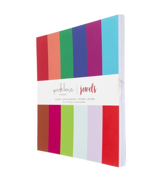 58 Sheet 12" x 12" Jewel Cardstock Paper Pack by Park Lane, , hi-res, image 4