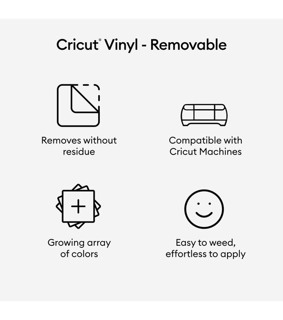 Cricut 12" x 48" Removable Matte Premium Vinyl Sheet, , hi-res, image 2