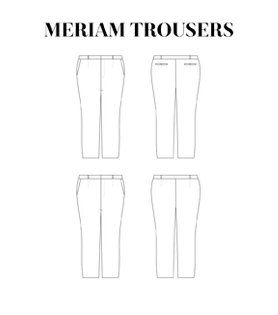 Cashmerette Size 12 to 32 Women's Meriam Trousers Sewing Pattern, , hi-res, image 10