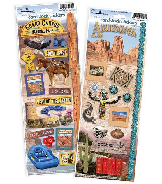 Paper House Grand Canyon Cardstock Sticker 2pk