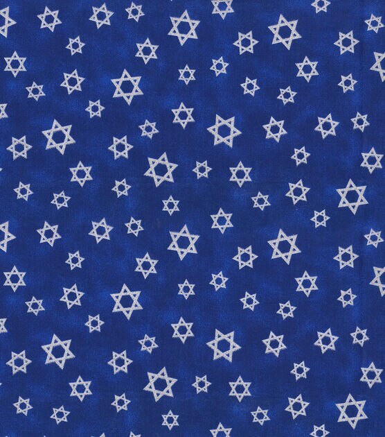 Fabric Traditions Star of David Glitter Cotton Fabric, , hi-res, image 2