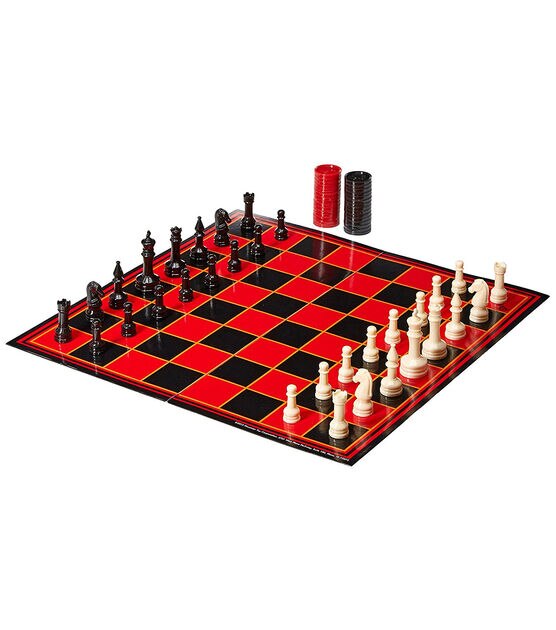 Pressman 2pk Checkers & Backgammon Game Set, , hi-res, image 2