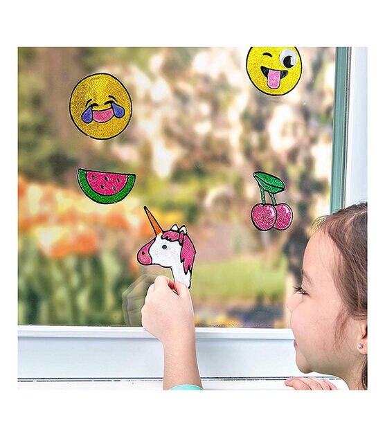 Creativity for Kids Emoji Window Art Activity Set, , hi-res, image 4