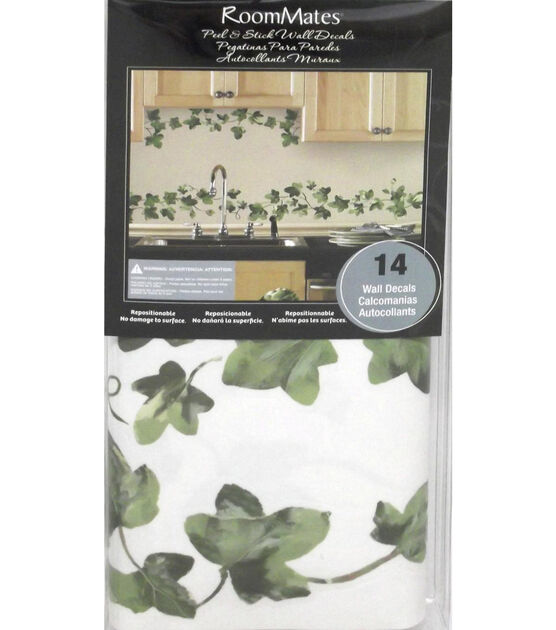 RoomMates Wall Decals Painterly Ivy Peel, , hi-res, image 3