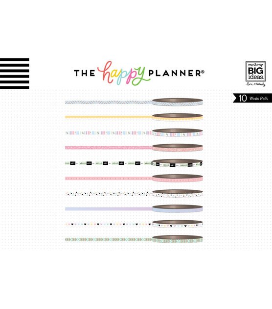Happy Planner 10 Roll Mini Pastel Washi Tape, , hi-res, image 2