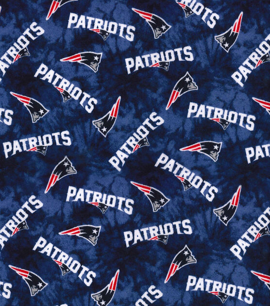 Fabric Traditions NFL New England Patriots Tie Dye Flannel