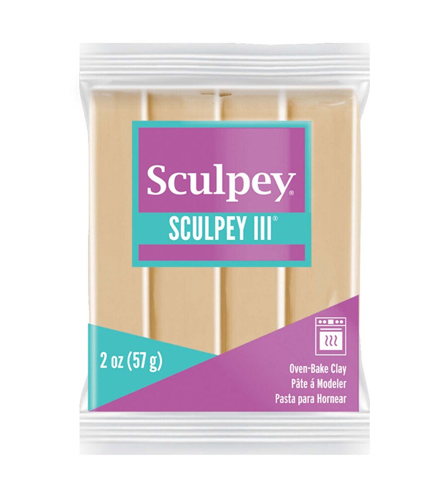 Sculpey 2oz Oven Bake Polymer Clay, Tan, swatch