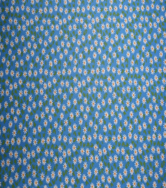 Packed Ditsy Floral on Harbor Blue Cotton Fabric by Quilter's Showcase