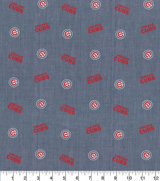 Fabric Traditions Chicago Cubs Chambray Fabric