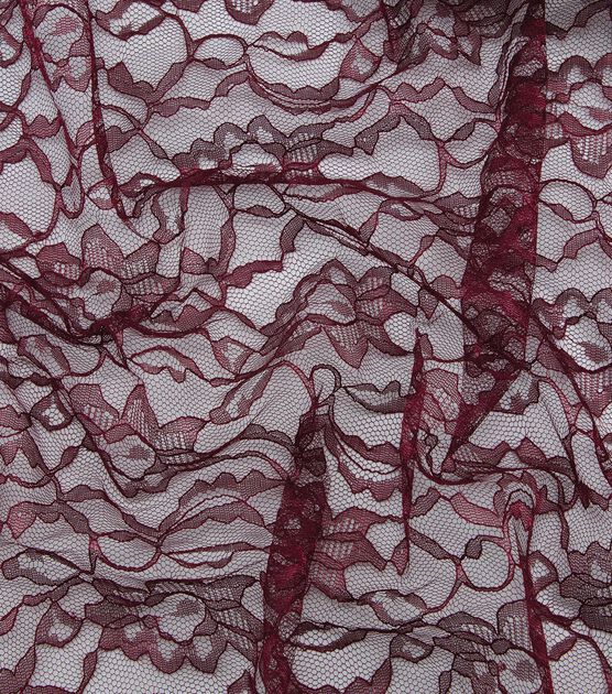Lilac Stretch Lace Fabric by Joann