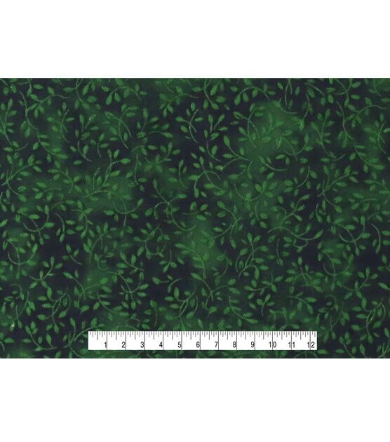 Hunter Green Leaves Quilt Cotton Fabric by Keepsake Calico, , hi-res, image 4