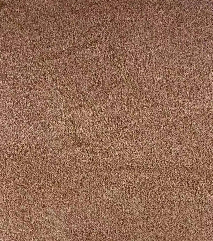 Solid Fluffy knit Fabric, Brown Dk, swatch, image 2