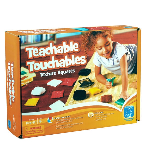Educational Insights 20ct Teachable Touchables Texture Squares Kit, , hi-res, image 2