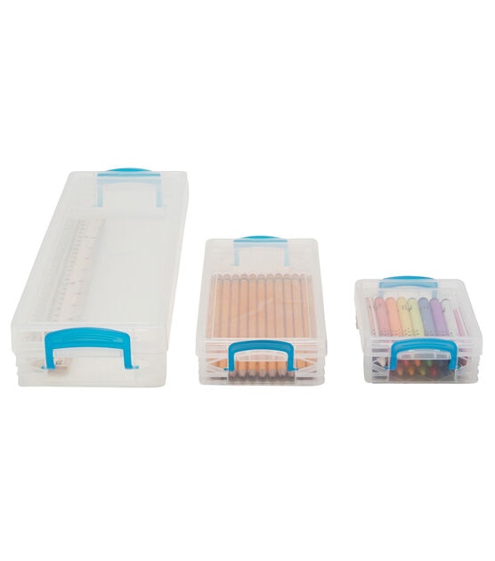 Super Stacker 3ct Plastic School Kit With Snap Tight Closure, , hi-res, image 4