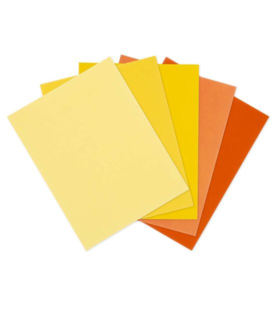 50 Sheet 8.5" x 11" Orange & Yellow Cardstock Paper Pack by Park Lane, , hi-res, image 2