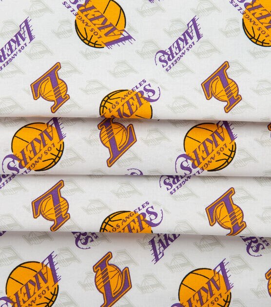 LA Lakers Cotton Fabric Logo, , hi-res, image 4