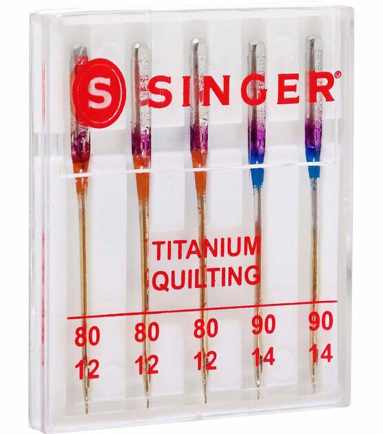 SINGER Titanium Universal Quilting Machine Needles Assorted Sizes 5ct, , hi-res, image 4