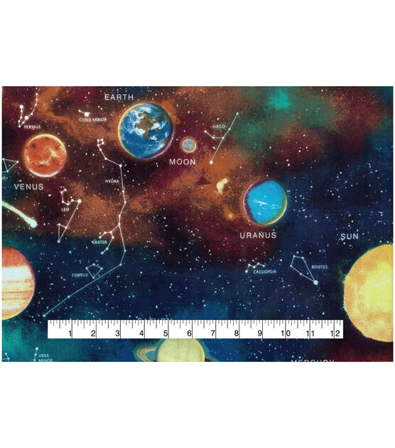 Novelty Cotton Fabric  Space, , hi-res, image 2
