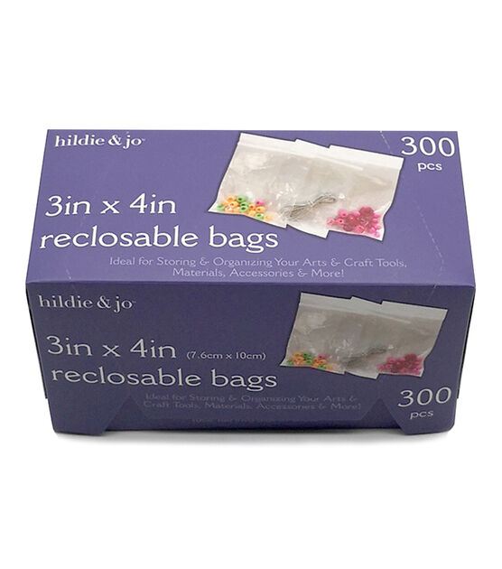 3" x 4" Reclosable Bags 300pk by hildie & jo, , hi-res, image 2