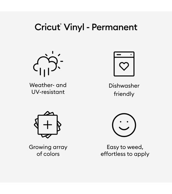 Cricut 12" x 48" Permanent Glossy Premium Vinyl Sheet, , hi-res, image 2