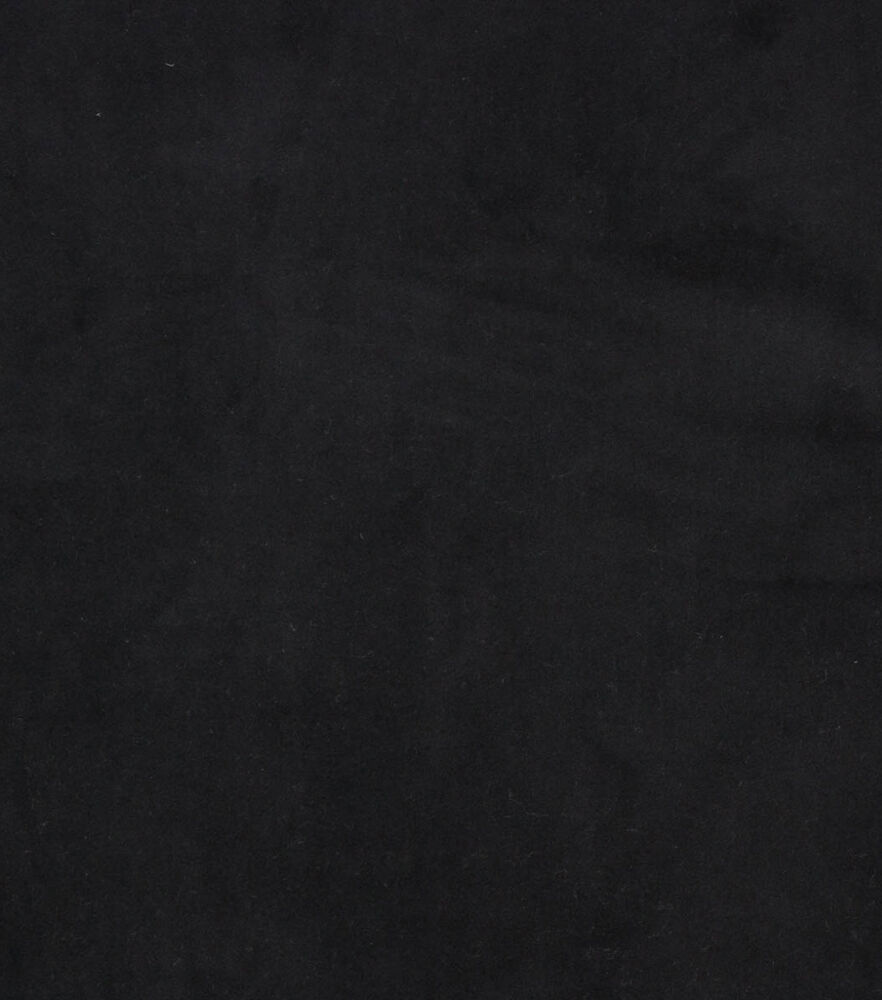 Richloom San Sebastian Flax Upholstery Velvet Fabric, Black, swatch